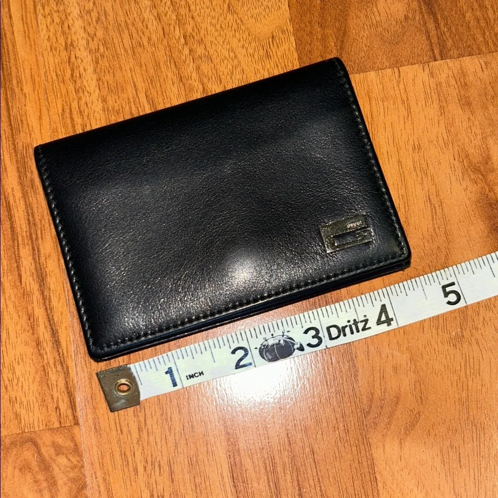 Authentic Gucci Leather Flap Card Case